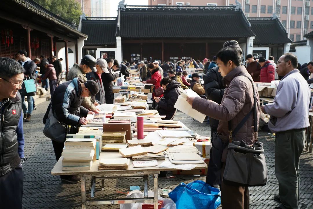 2020年1月19日，文庙周末书市引来众多市民